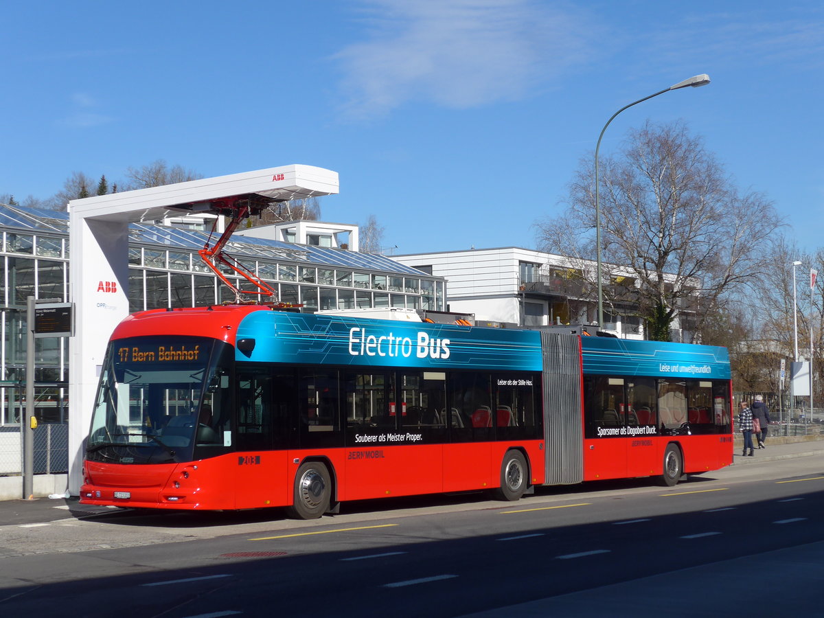 (202'329) - Bernmobil, Bern - Nr. 203/BE 723'203 - Hess/Hess am 12. Mrz 2019 in Kniz, Weiermatt