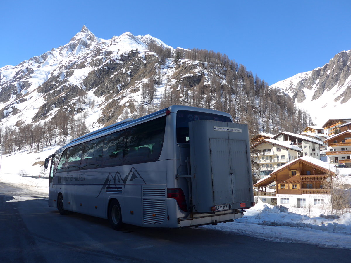 (202'632) - Aus Oesterreich: Wachter-Wilhelm, Pfunds - LA 1 UVW - Setra am 20. Mrz 2019 in Samanaun, Bergbahnen