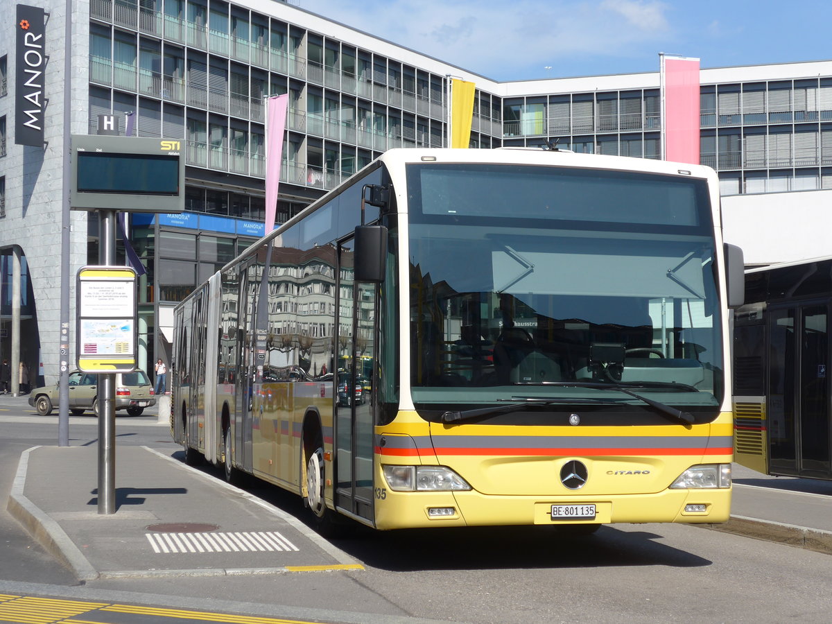 (203'440) - STI Thun - Nr. 135/BE 801'135 - Mercedes am 31. Mrz 2019 beim Bahnhof Thun