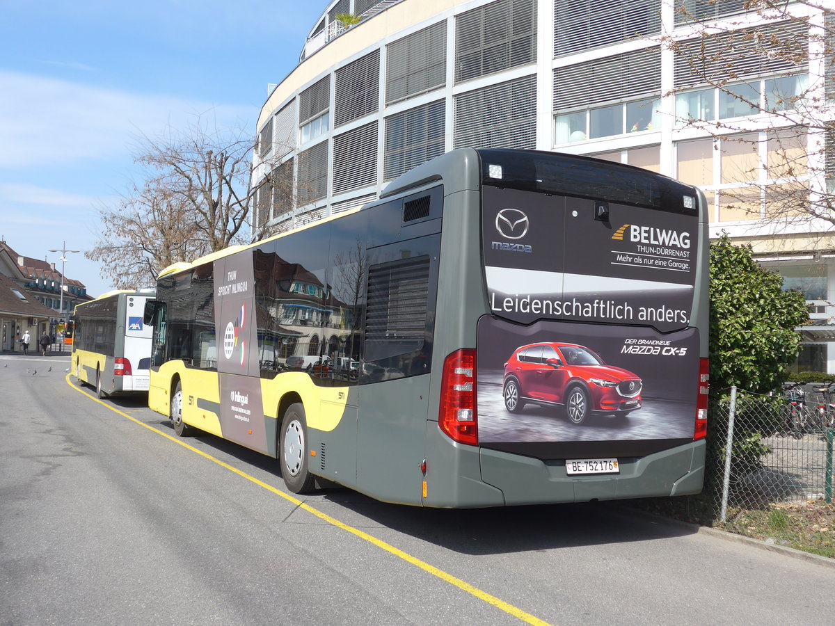 (203'451) - STI Thun - Nr. 176/BE 752'176 - Mercedes am 2. April 2019 bei der Schifflndte Thun