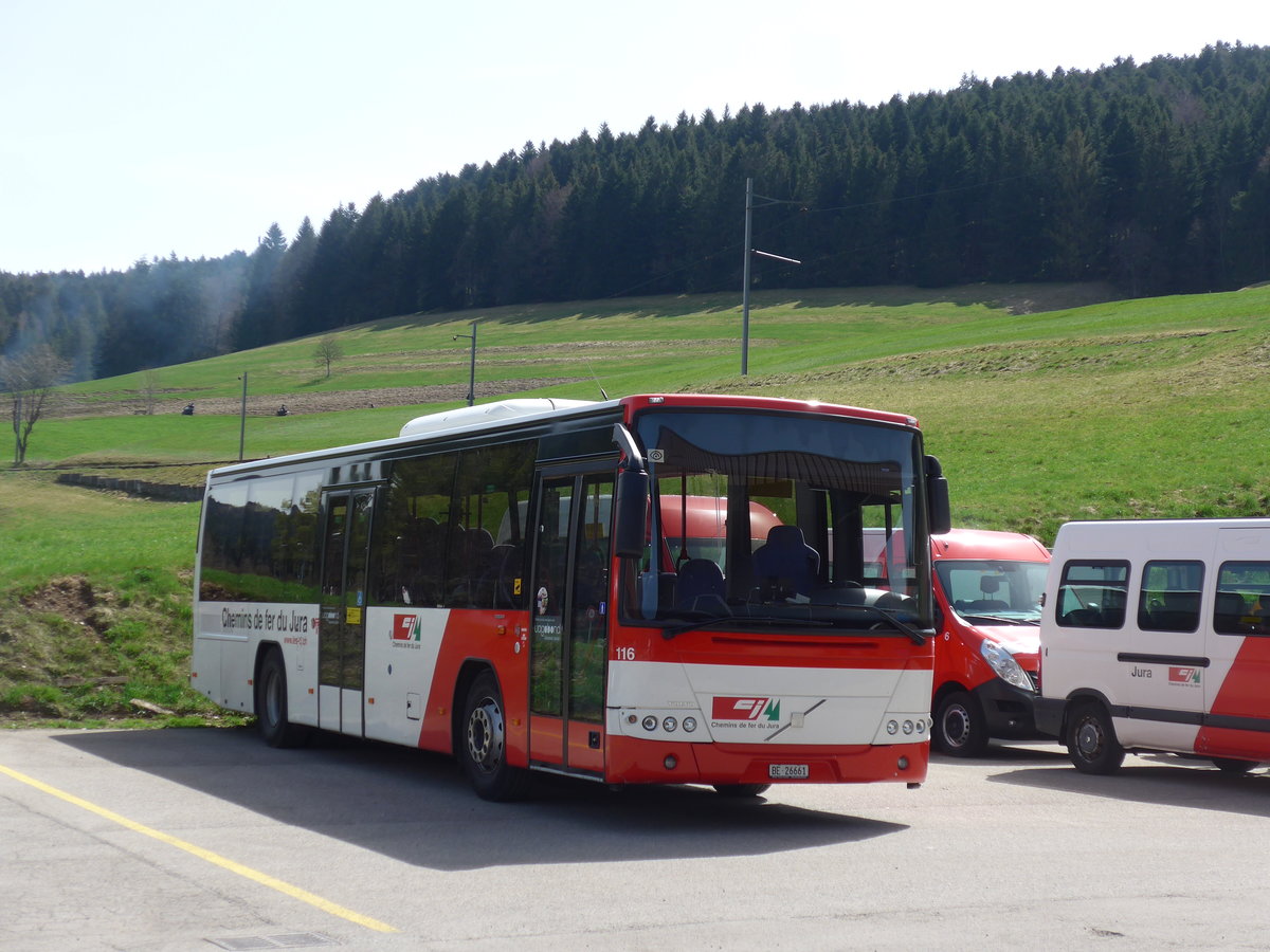 (203'882) - CJ Tramelan - Nr. 116/BE 26'661 - Volvo am 22. April 2019 in Tramelan, Garage