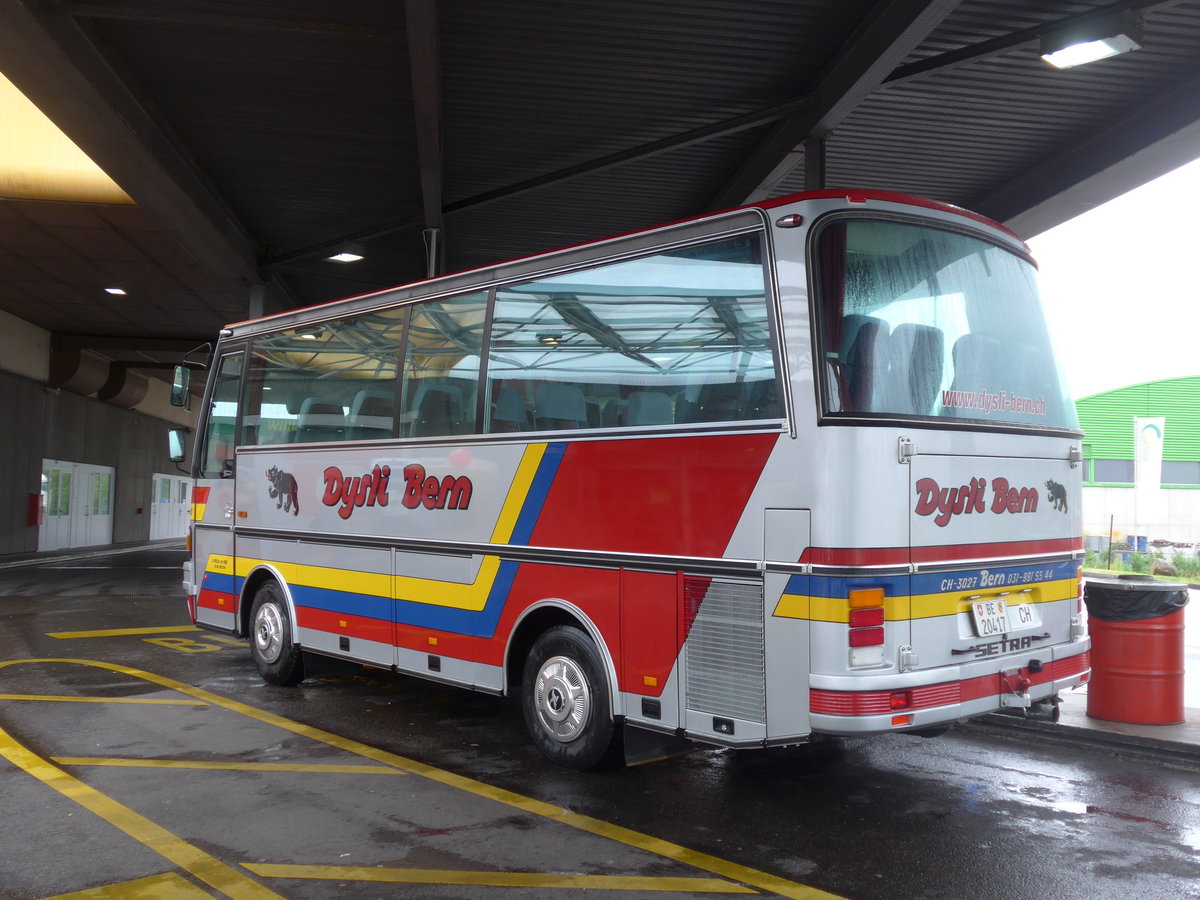 (203'914) - Dysli, Bern - Nr. 15/BE 20'417 - Setra (ex Auto-Transports, La Cte-aux-Fes) am 26. April 2019 in Pratteln, Raststtte