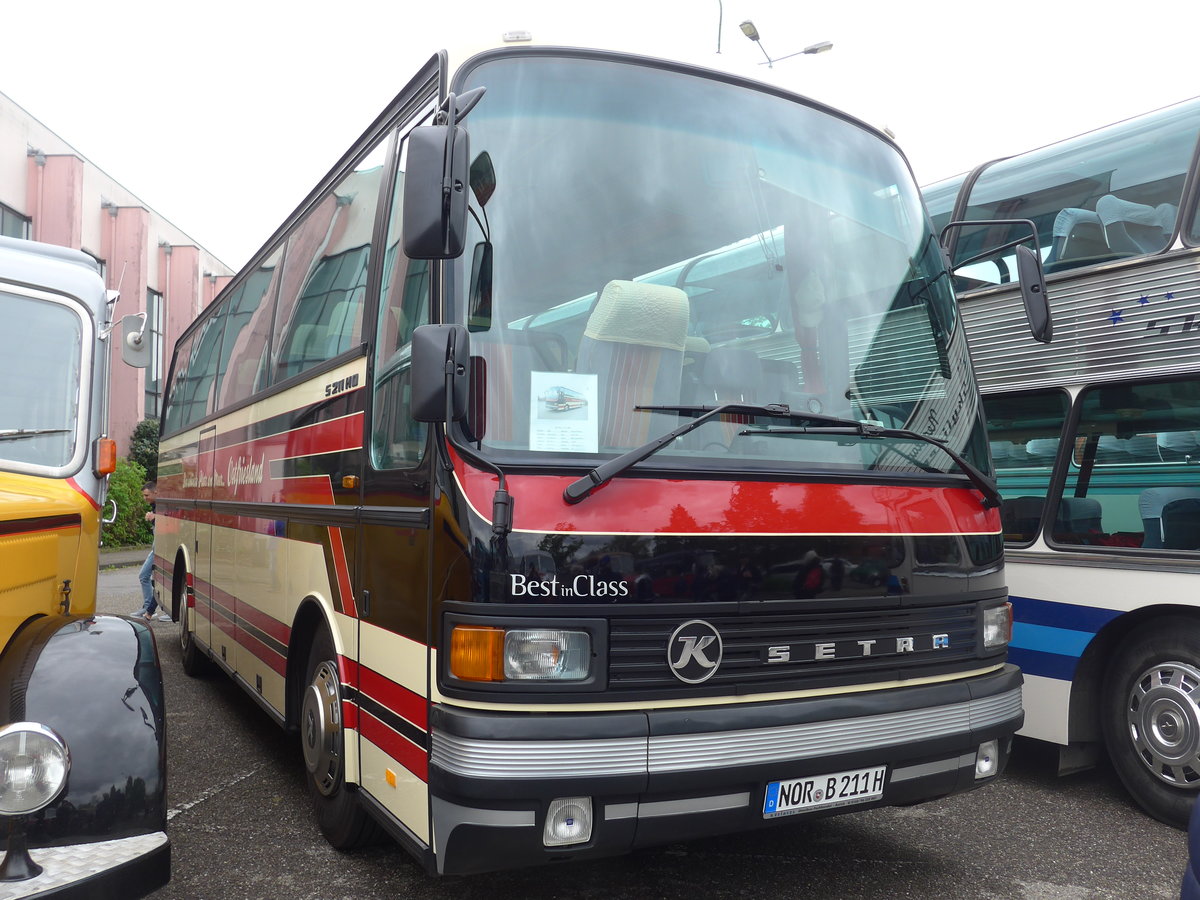 (203'975) - Aus Deutschland: Buck's Reisen, Grossheide - NOR-B 211H - Setra am 26. April 2019 in Haguenau, Parkplatz