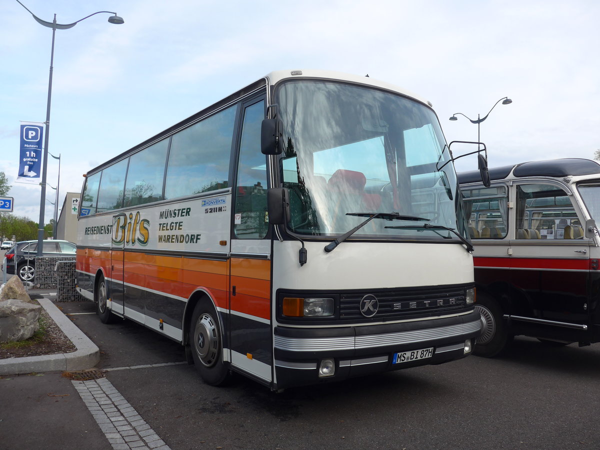 (204'082) - Aus Deutschland: Bils, Mnster - MS-BI 87H - Setra am 26. April 2019 in Haguenau, Parkplatz