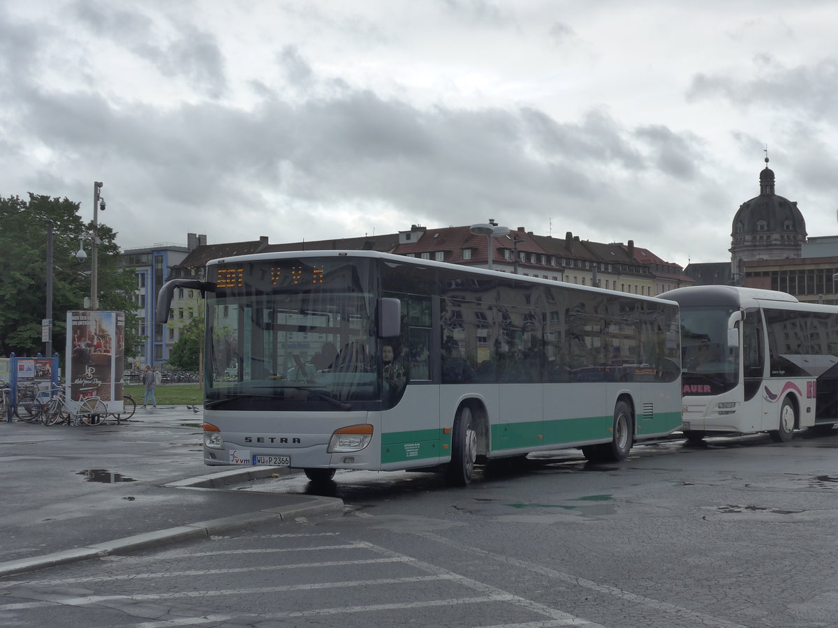 (204'672) - Ditterich, Helmstadt - W-P 2366 - Setra am 9. Mai 2019 beim Bahnhof Wrzburg