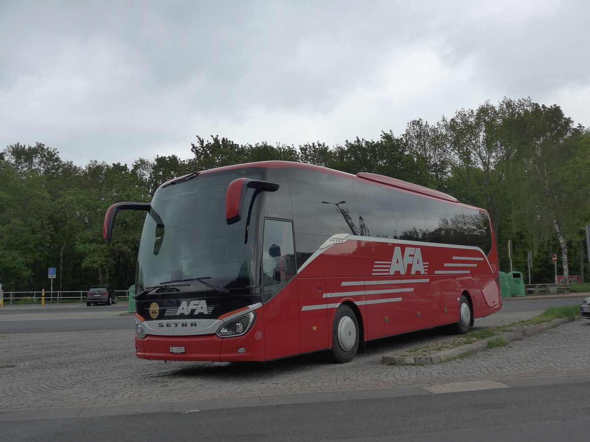 (204'699) - Aus der Schweiz: AFA Adelboden - Nr. 15/BE 26'702 - Setra am 10. Mai 2019 in Schellerten, Raststtte Hildesheimer Brde