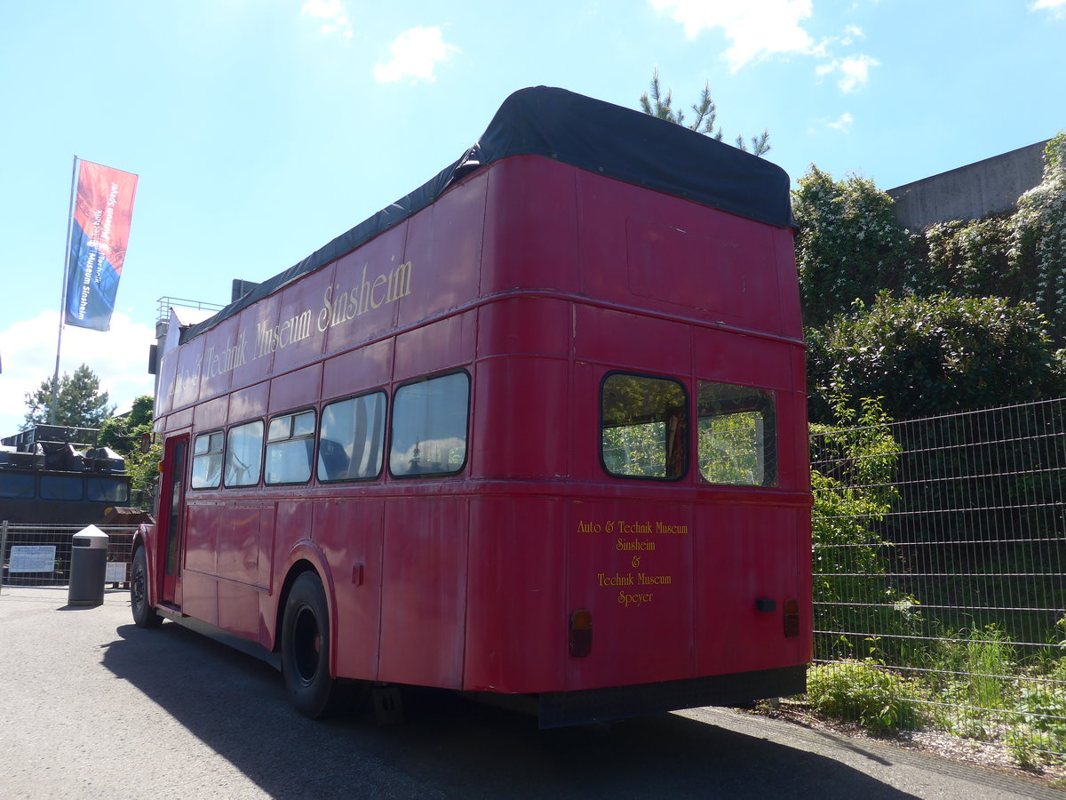 (205'190) - Museum, Sinsheim - A.E.C. (ex Londonbus) am 13. Mai 2019 in Sinsheim, Museum