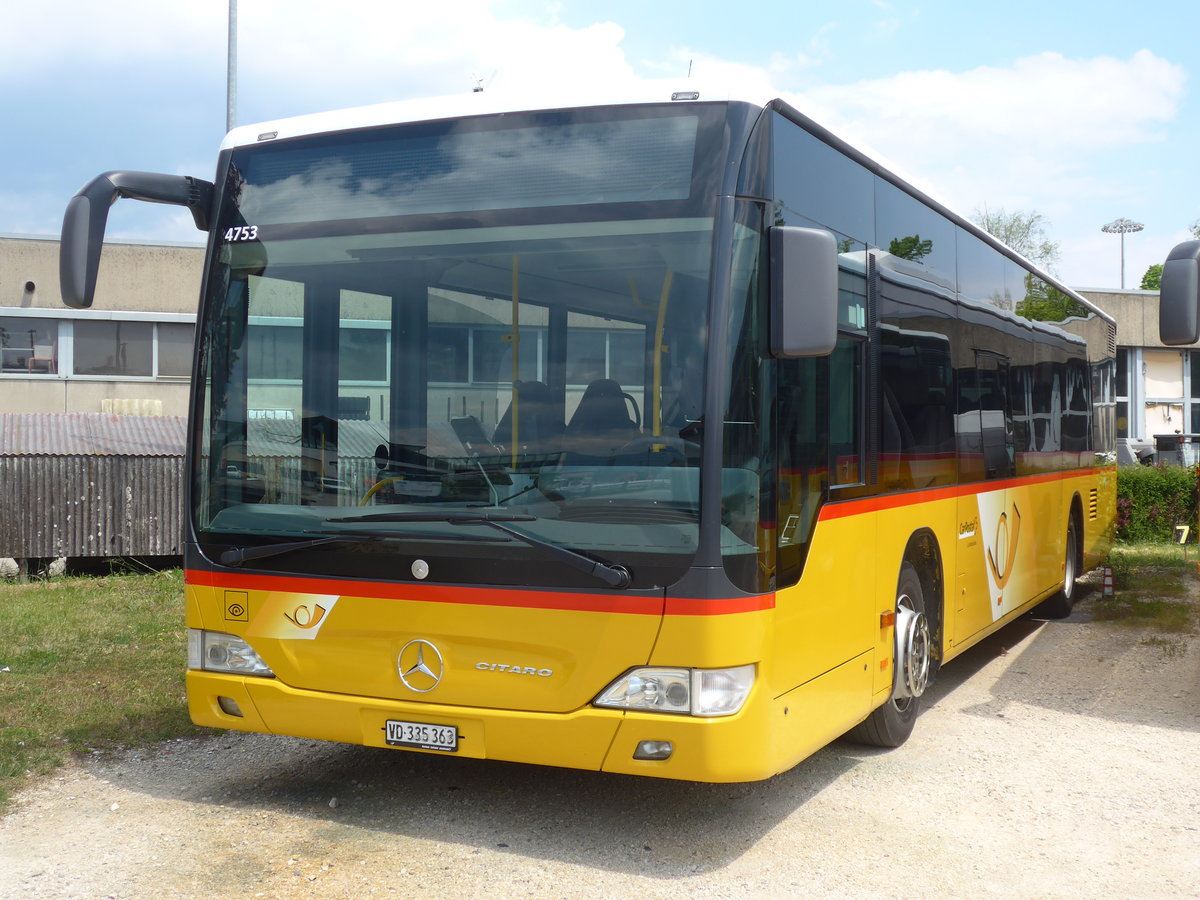 (205'405) - CarPostal Ouest - VD 335'363 - Mercedes am 25. Mai 2019 in Yverdon, Garage