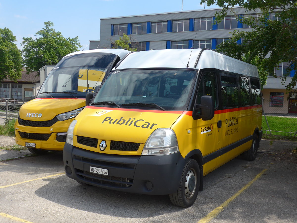 (205'410) - CarPostal Ouest - VD 391'514 - Renault am 25. Mai 2019 in Yverdon, Garage