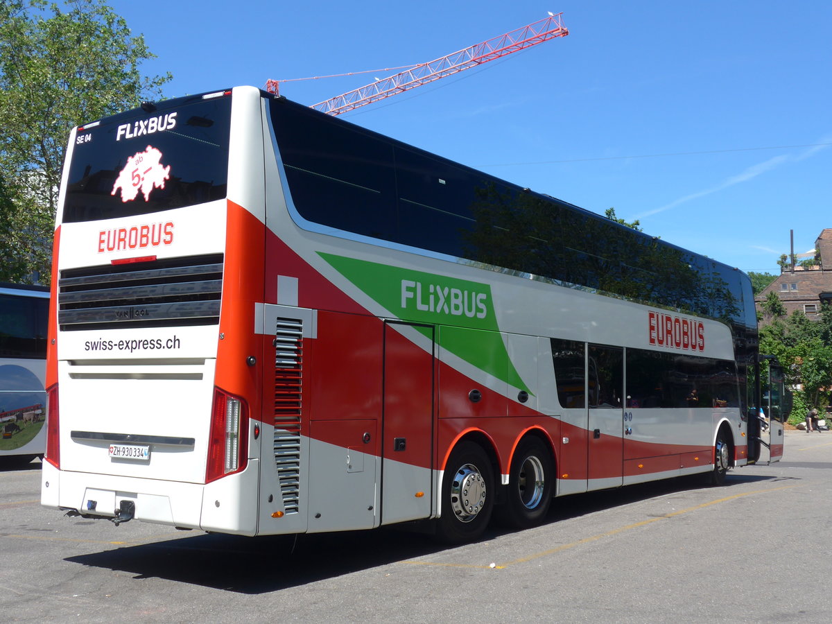(205'912) - Eurobus swiss-express, Bassersdorf - Nr. SE 04/ZH 930'334 - Van Hool am 8. Juni 2019 in Zrich, Sihlquai