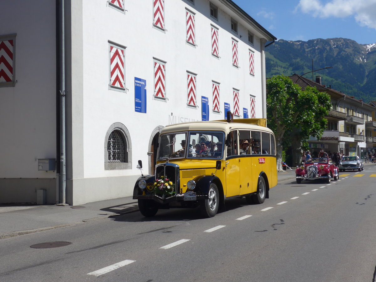 (206'020) - Moser, Schnenberg - ZH 216'722 - Berna/Hess (ex Barenco, Faido) am 8. Juni 2019 in Sarnen, OiO