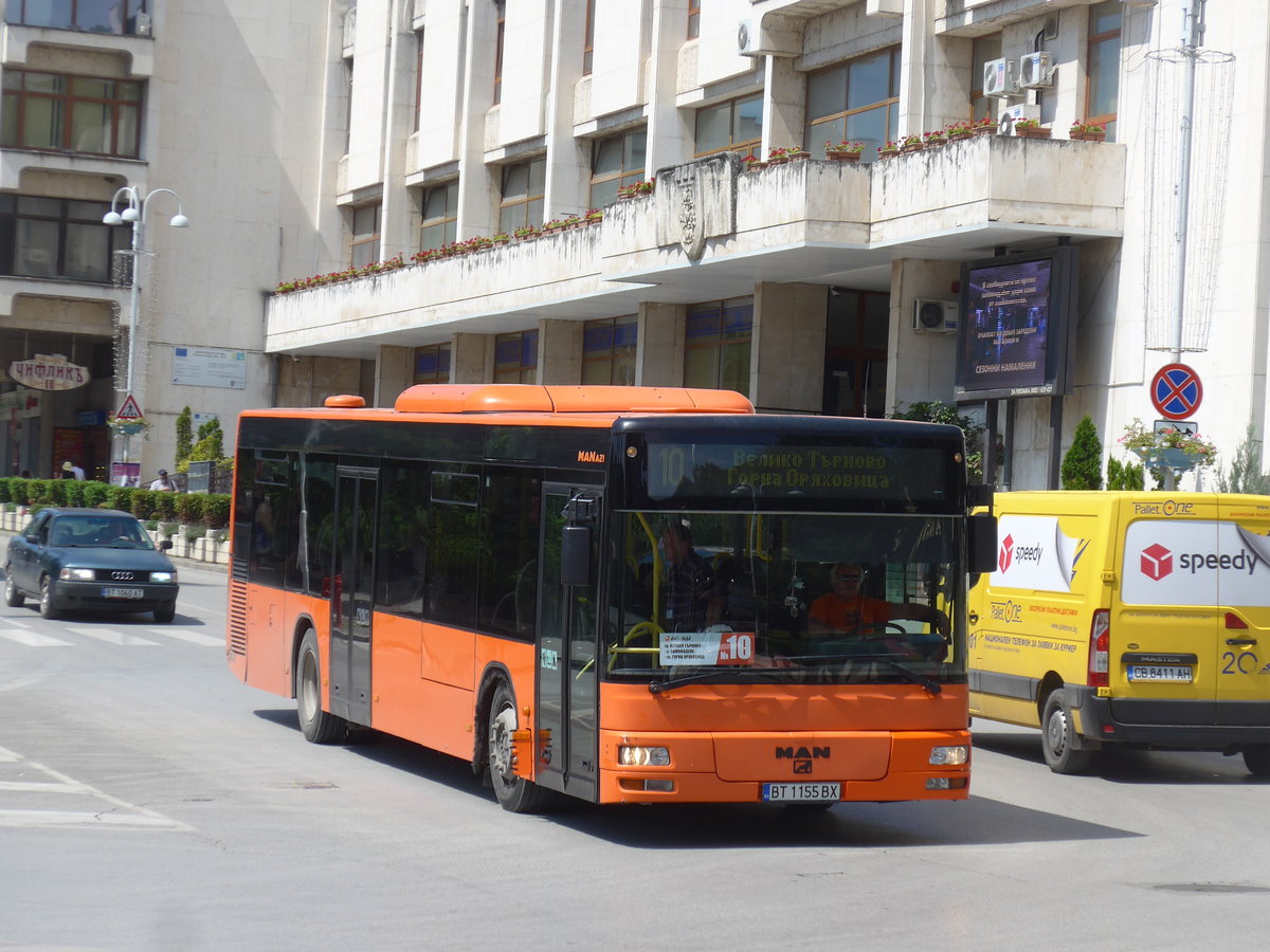(207'365) - Gradski Transport - BT 1155 BX - MAN am 5. Juli 2019 in Veliko Tarnovo
