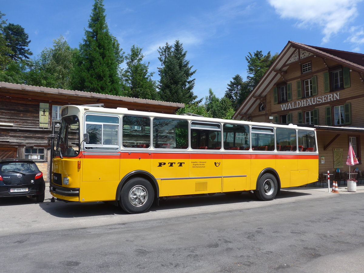 (207'486) - Birchler, Remetschwil - AG 54'039 - FBW/Tscher (ex Gerber, Winkel; ex Eggenberger, Mriken; ex Tanner, Bubendorf; ex P 24'803) am 7. Juli 2019 in Waldhusern, Kurhaus