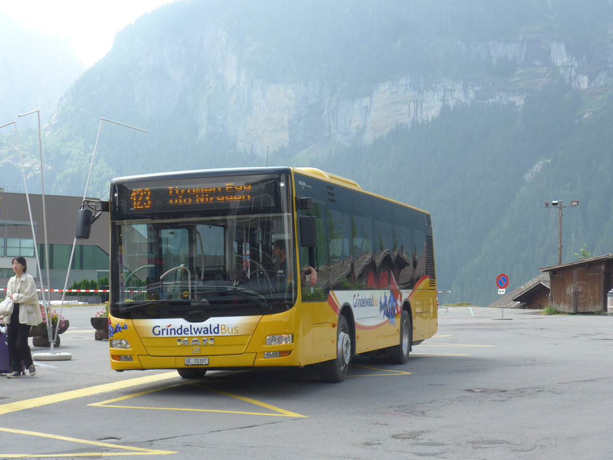 (207'671) - AVG Grindelwald - Nr. 23/BE 70'397 - MAN am 9. Juli 2019 beim Bahnhof Grindelwald