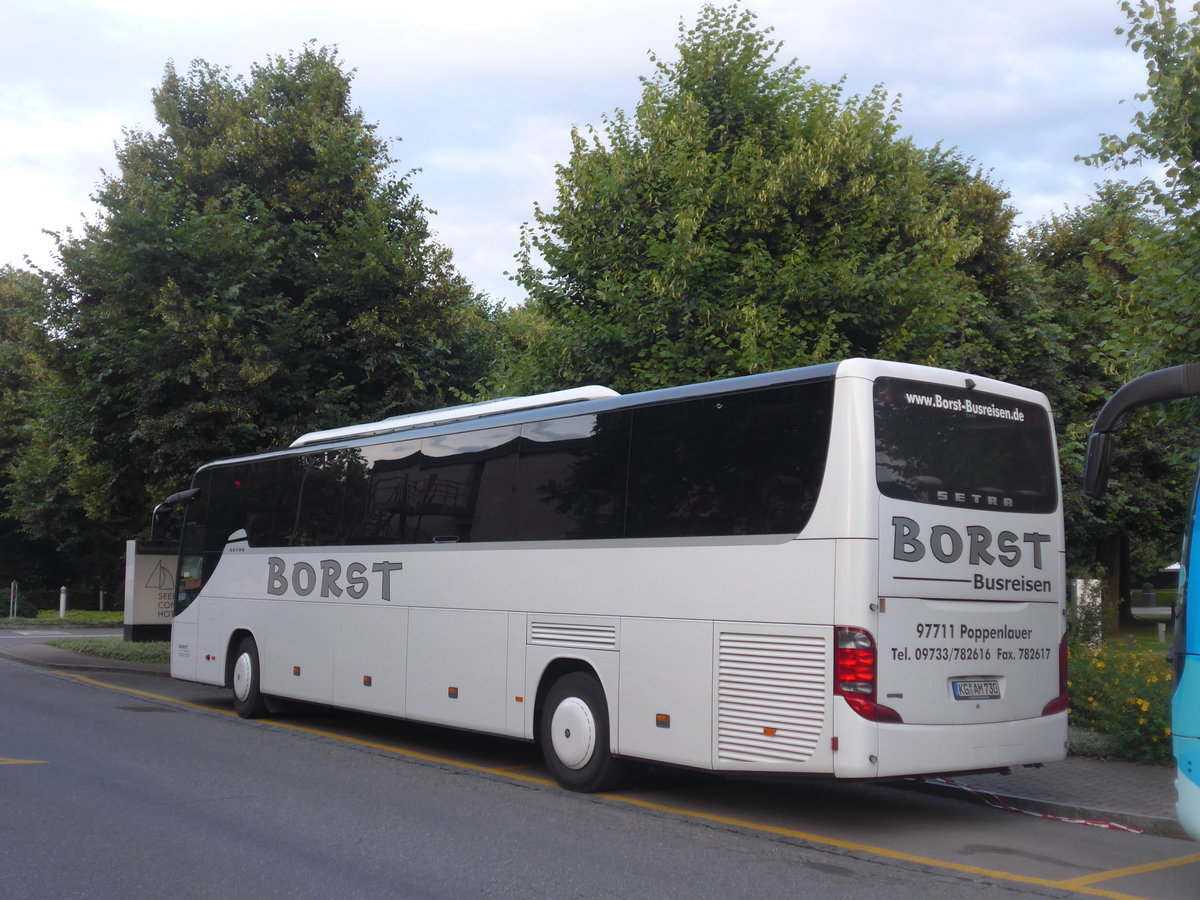 (207'960) - Aus Deutschland: Borst, Massbach - KG-AM 730 - Setra am 17. Juli 2019 in Thun, Hotel Seepark