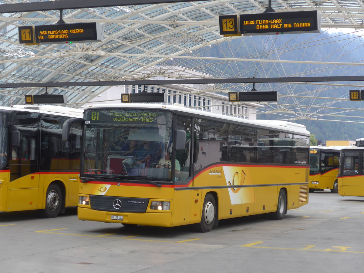 (208'023) - PostAuto Graubnden - GR 175'102 - Mercedes (ex Terretaz, Zernez) am 21. Juli 2019 in Chur, Postautostation