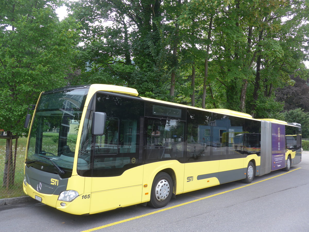 (208'195) - STI Thun - Nr. 165/BE 752'165 - Mercedes am 29. Juli 2019 bei der Schifflndte Thun