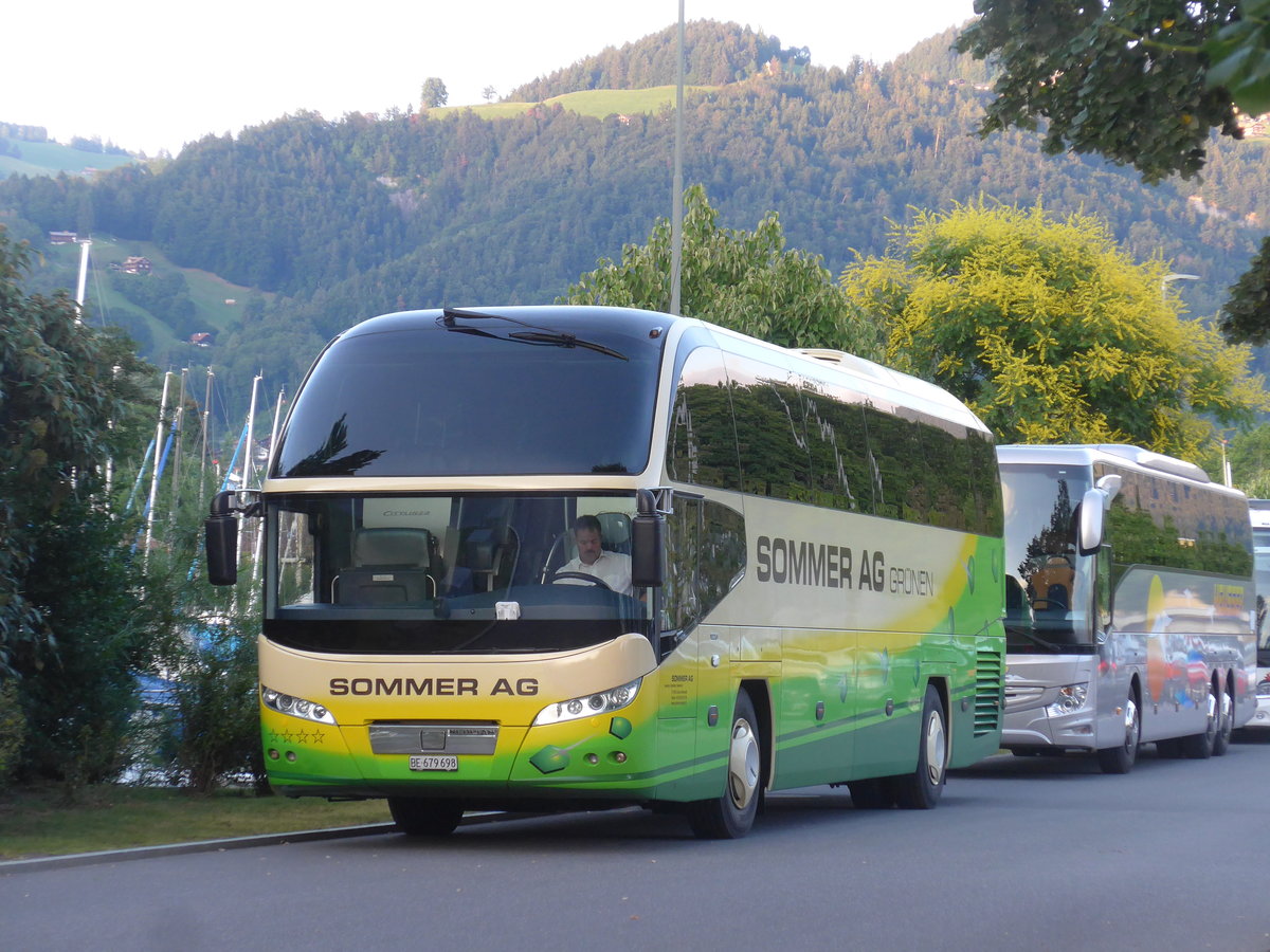 (208'202) - Sommer, Grnen - BE 679'698 - Neoplan am 29. Juli 2019 in Thun, Strandbad