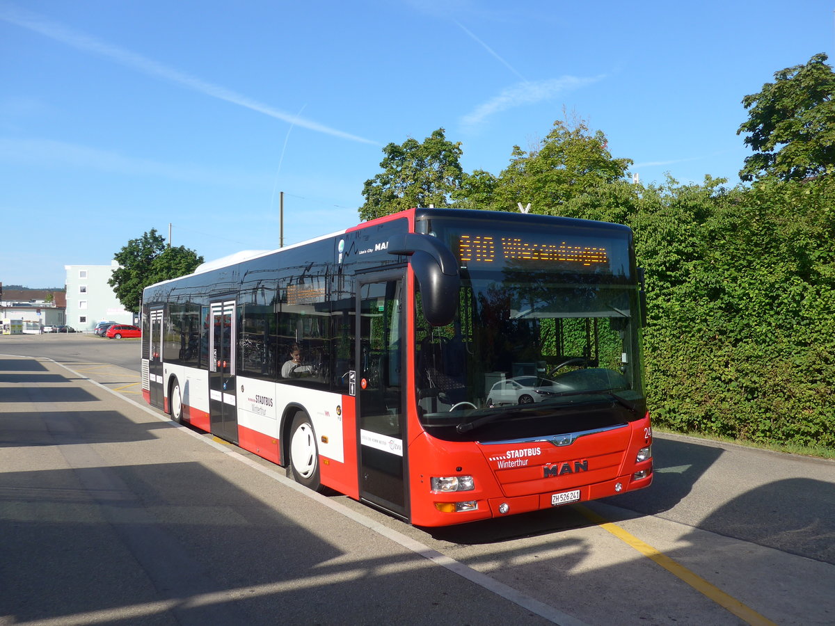 (208'241) - SW Winterthur - Nr. 241/ZH 526'241 - MAN (ex Nr. 232) am 1. August 2019 beim Bahnhof Oberwinterthur