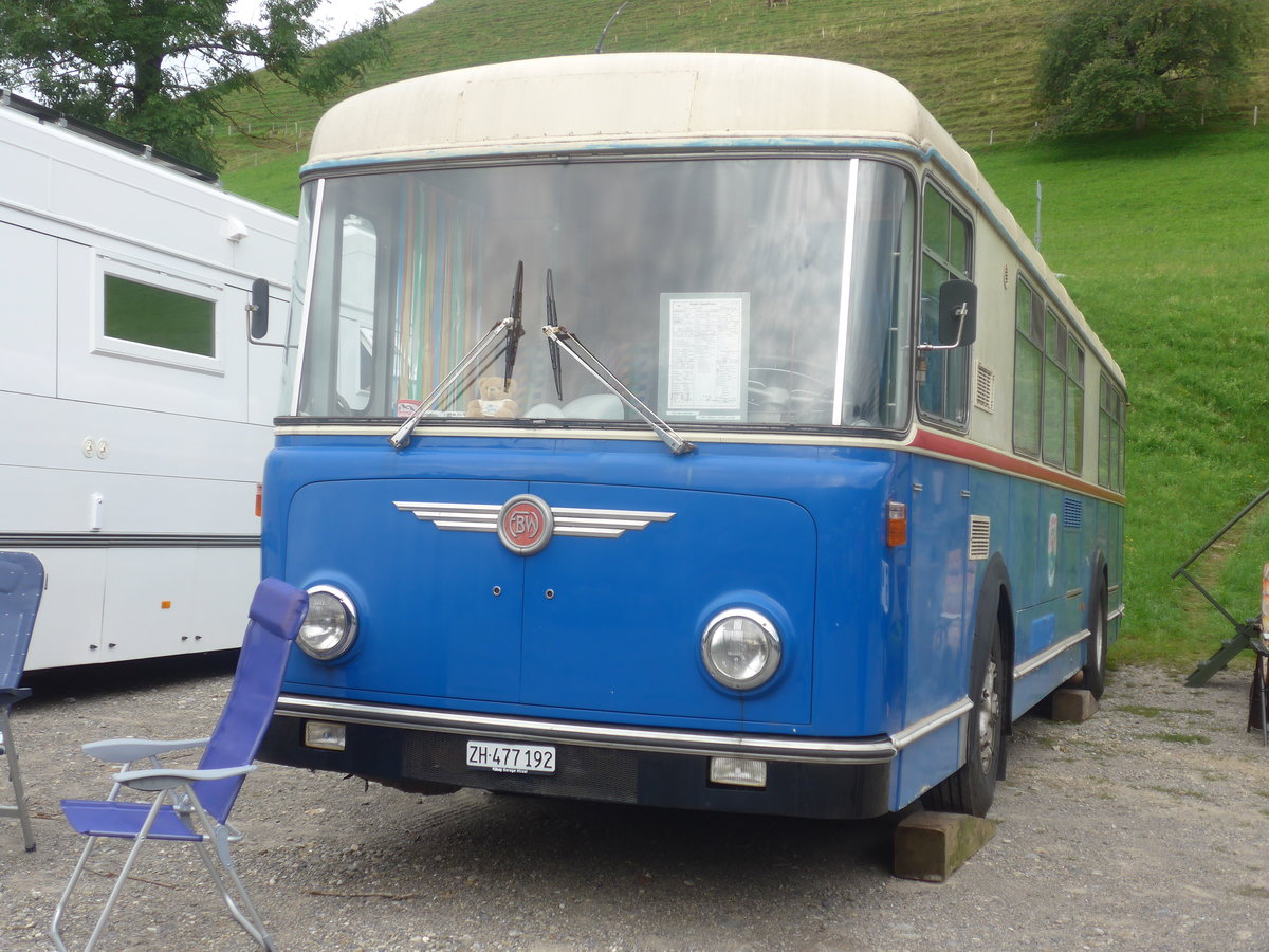 (208'810) - Oswald, Stallikon - ZH 477'192 - FBW/Hess (ex AAGR Rothenburg Nr. 44) am 17. August 2019 in Atzmnnig, Schutt