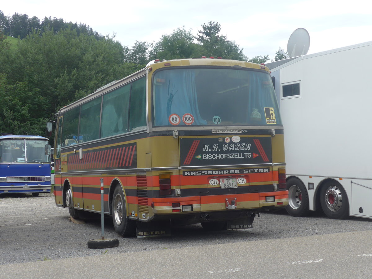 (208'824) - Dasen, Bischofszell - TG 8821 - Setra (ex Reichlin, Goldau) am 17. August 2019 in Atzmnnig, Schutt