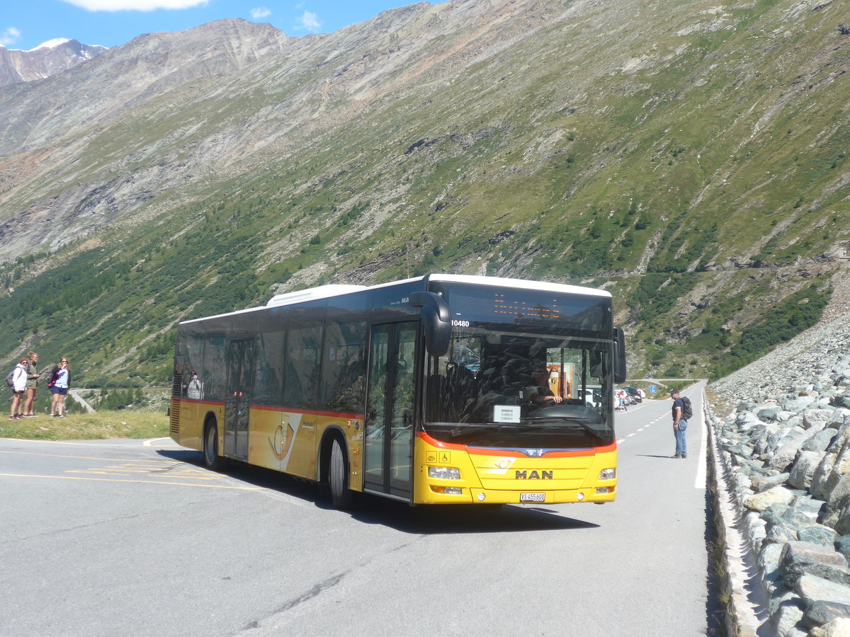 (209'020) - PostAuto Wallis - VS 455'600 - MAN am 18. August 2019 beim Mattmark