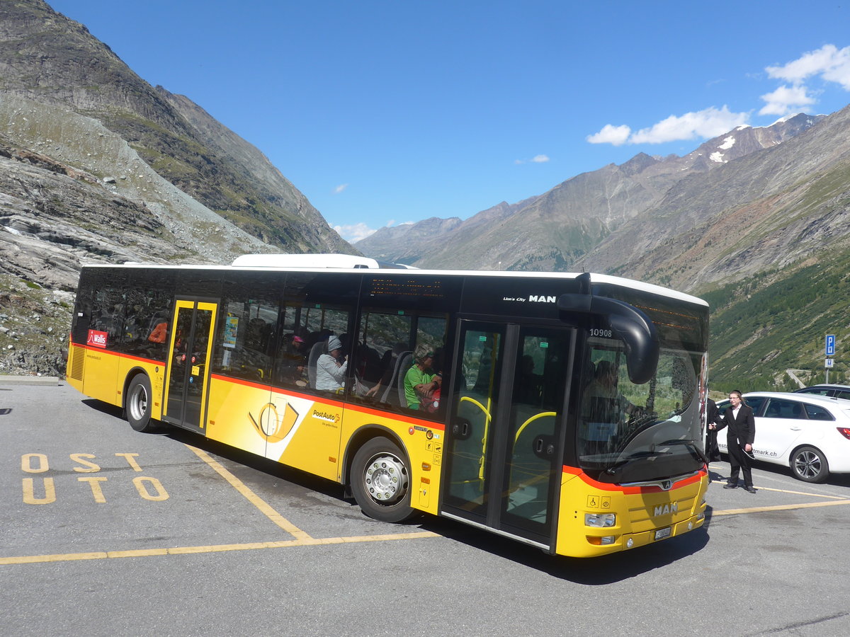 (209'025) - PostAuto Wallis - VS 468'401 - MAN am 18. August 2019 beim Mattmark