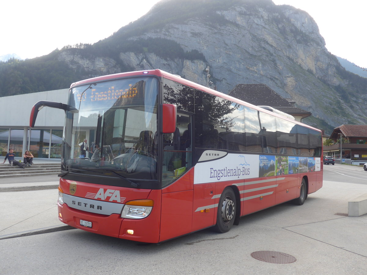 (209'799) - AFA Adelboden - Nr. 24/BE 26'701 - Setra am 22. September 2019 in Innertkirchen, Grimseltor (Einsatz PostAuto fr Engstlenalp-Bus)