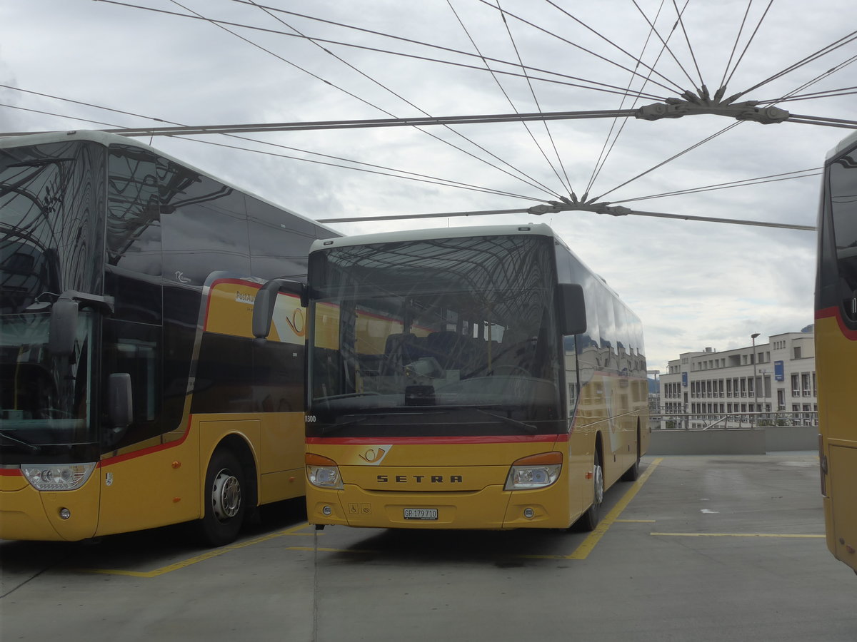 (210'002) - PostAuto Graubnden - GR 179'710 - Setra am 6. Oktober 2019 in Chur, Postautostation