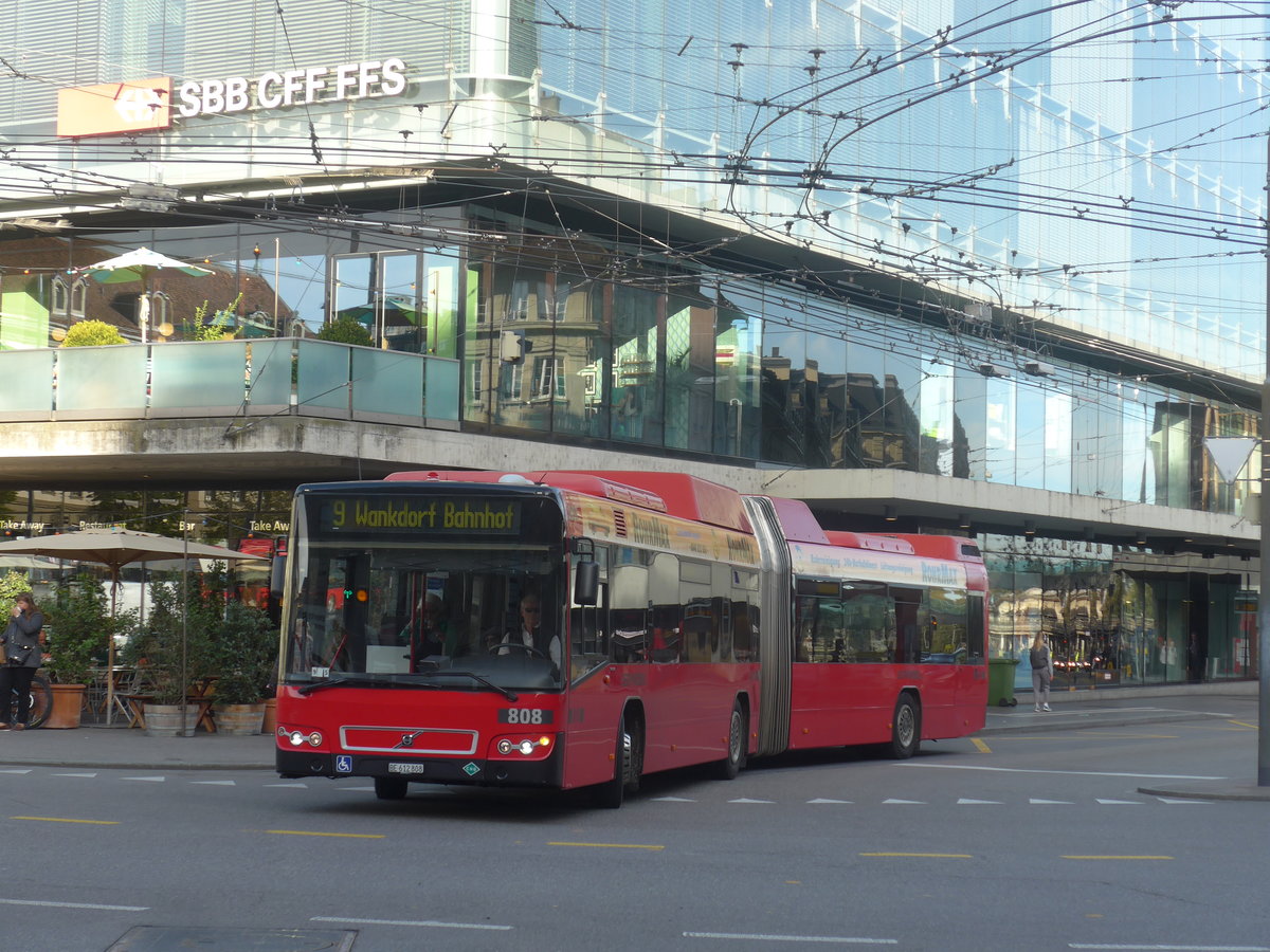 (210'095) - Bernmobil, Bern - Nr. 808/BE 612'808 - Volvo am 12. Oktober 2019 beim Bahnhof Bern