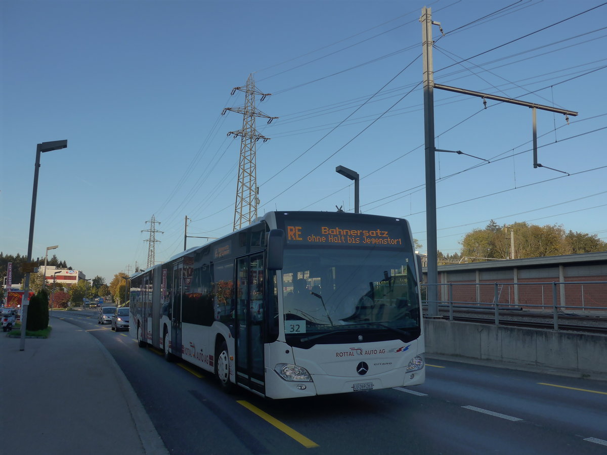 (210'356) - ARAG Ruswil - Nr. 50/LU 269'263 - Mercedes am 14. Oktober 2019 beim Bahnhof Zollikofen