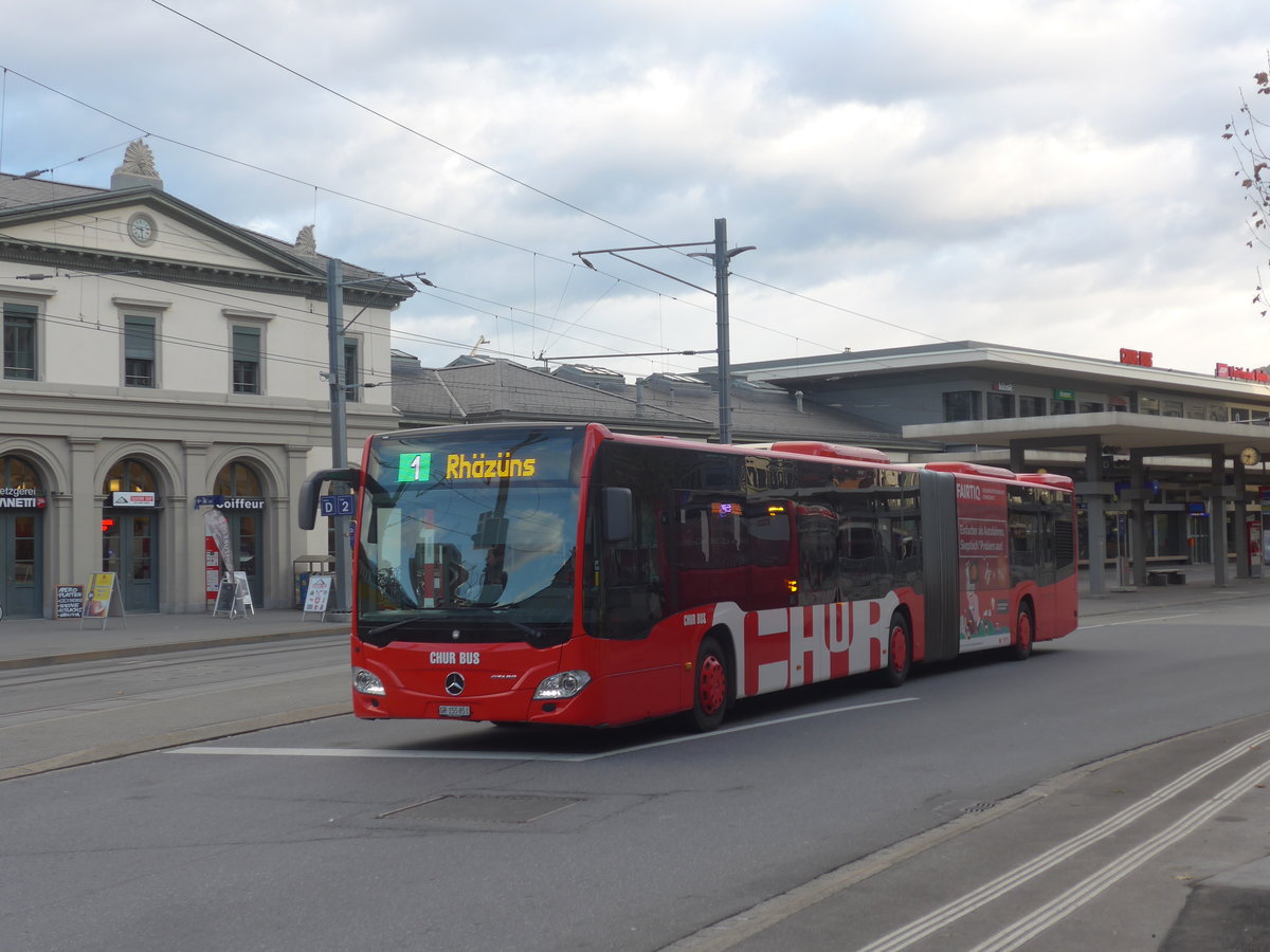 (212'574) - SBC Chur - Nr. 51/GR 155'851 - Mercedes am 7. Dezember 2019 beim Bahnhof Chur