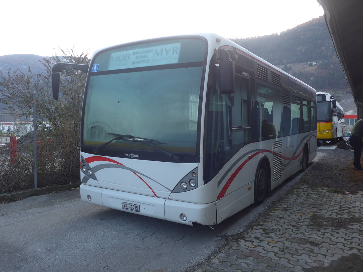 (212'703) - Lathion, Sion - Nr. 20/VS 31'615 - Van Hool (ex CAM Monaco/MC) am 8. Dezember 2019 in Sion, Garage