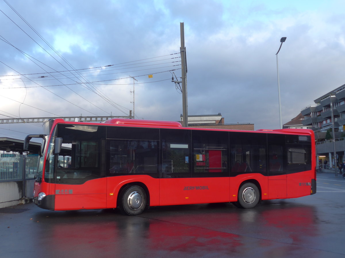 (212'896) - Bernmobil, Bern - Nr. 444/BE 855'444 - Mercedes am 14. Dezember 2019 beim Bahnhof Mnsingen