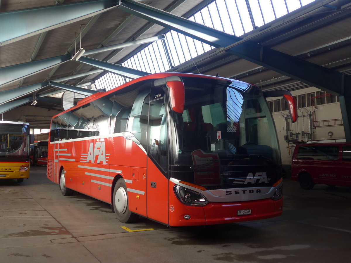 (213'119) - AFA Adelboden - Nr. 26/BE 26'708 - Setra am 25. Dezember 2019 in Adelboden, Busstation