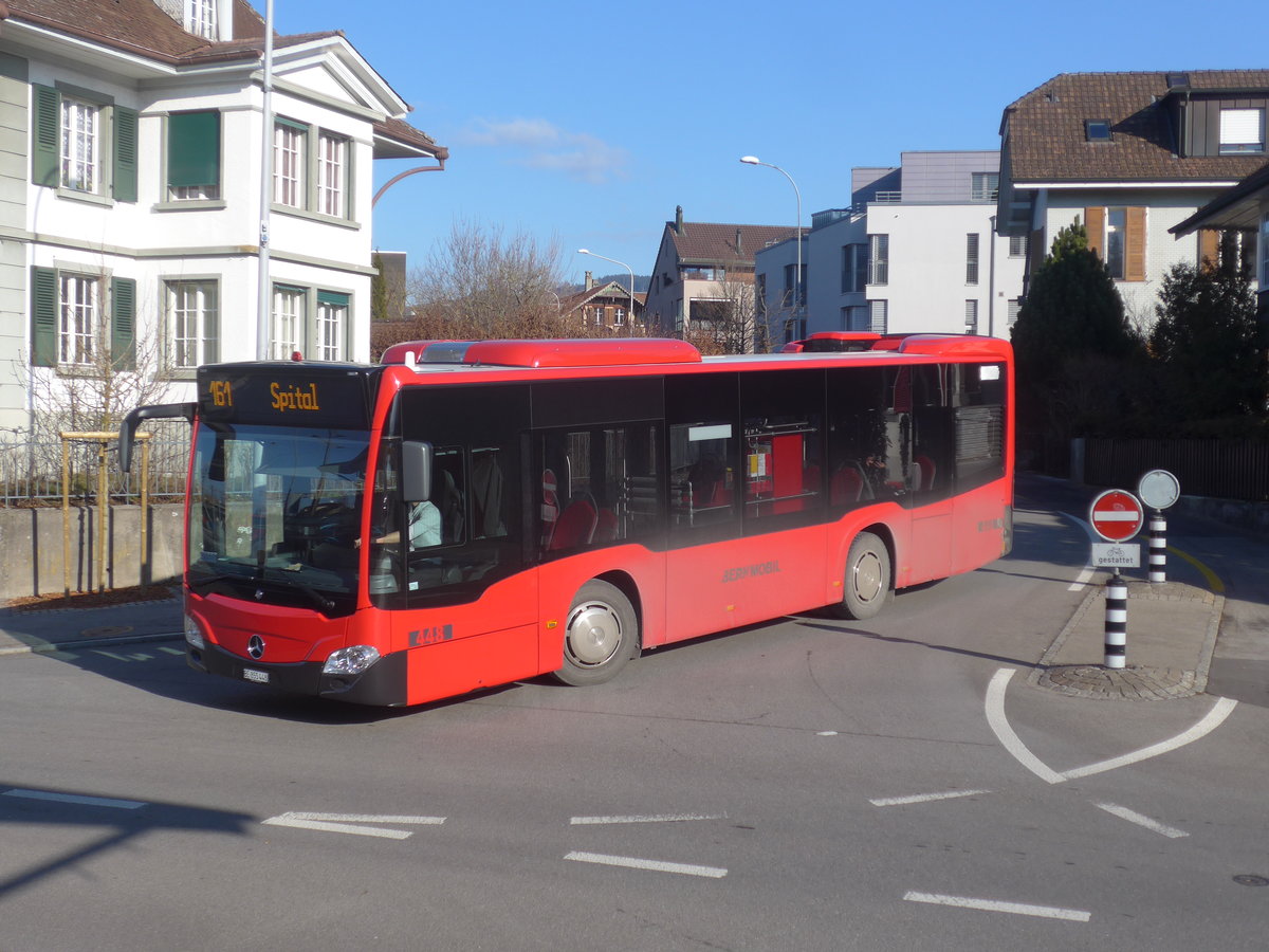 (213'970) - Brnmobil, Bern - Nr. 448/BE 855'448 - Mercedes am 20. Januar 2020 beim Bahnhof Mnsingen