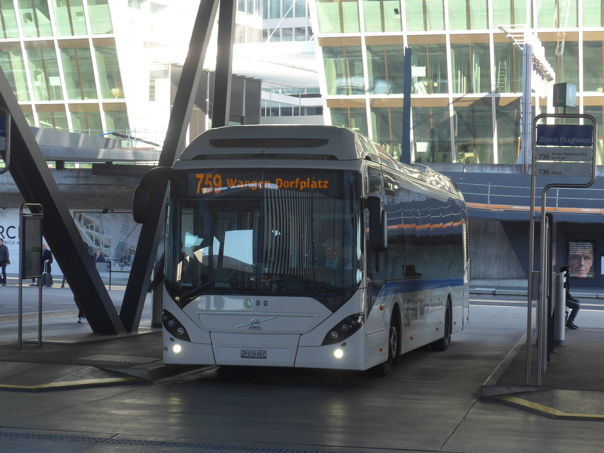 (214'685) - Welti-Furrer, Bassersdorf - Nr. 56/ZH 634'607 - Volvo am 20. Februar 2020 in Zrich, Flughafen