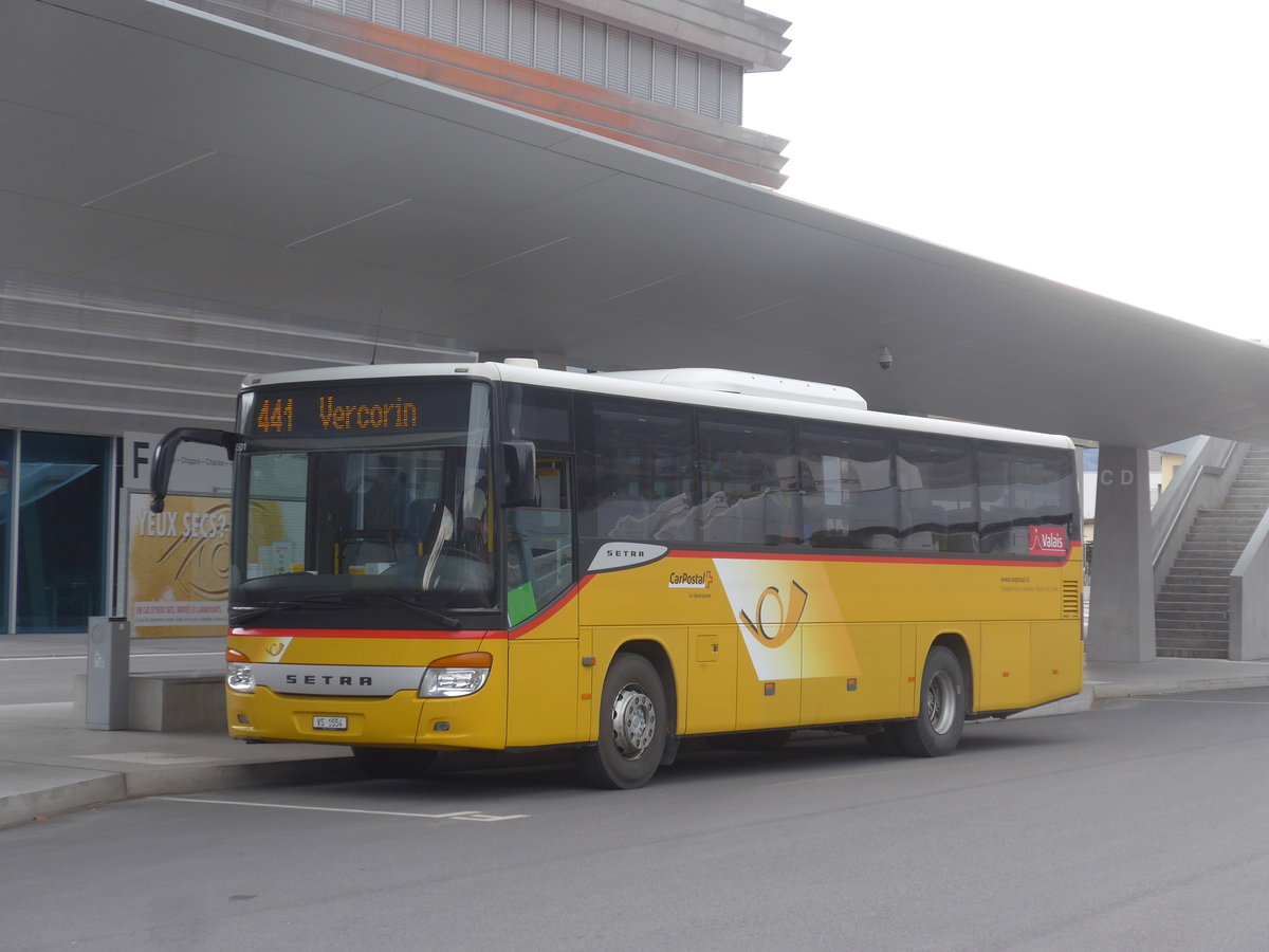 (215'339) - TSAR, Sierre - VS 1554 - Setra (ex Pfammatter, Sierre) am 20. Mrz 2020 in Sierre, Busbahnhof