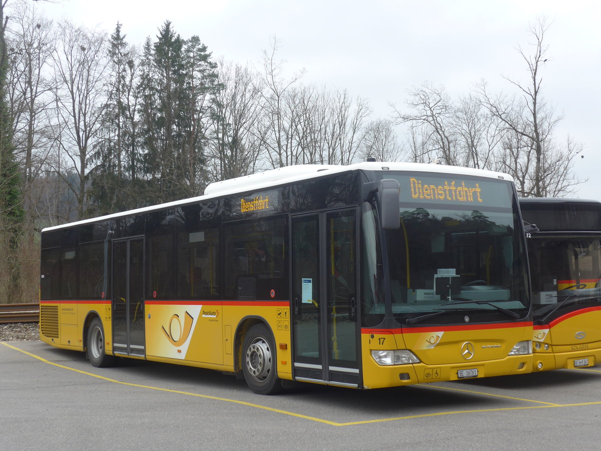 (215'377) - Steiner, Ortschwaben - Nr. 17/BE 16'761 - Mercedes am 22. Mrz 2020 in Laupen, Postgarage