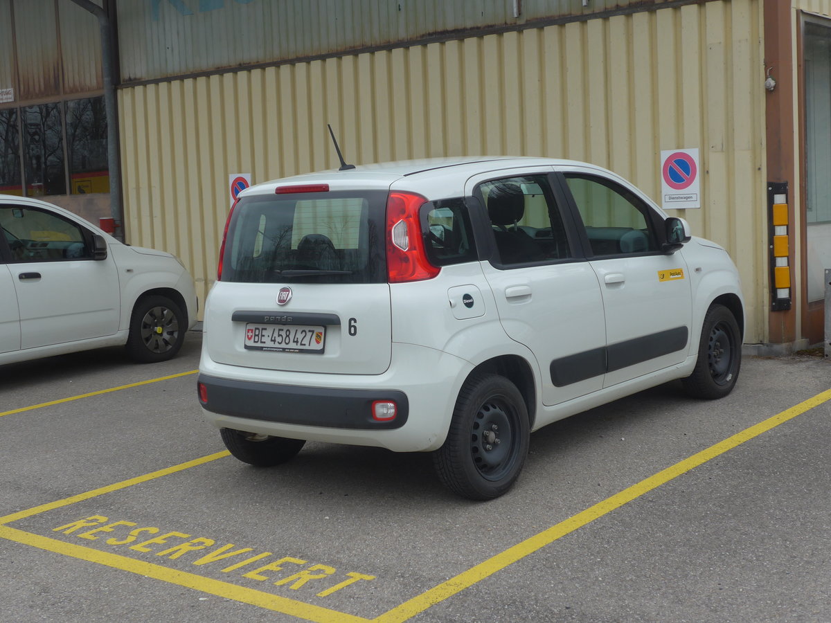 (215'386) - PostAuto Bern - Nr. 6/BE 458'427 - Fiat am 22. Mrz 2020 in Laupen, Garage