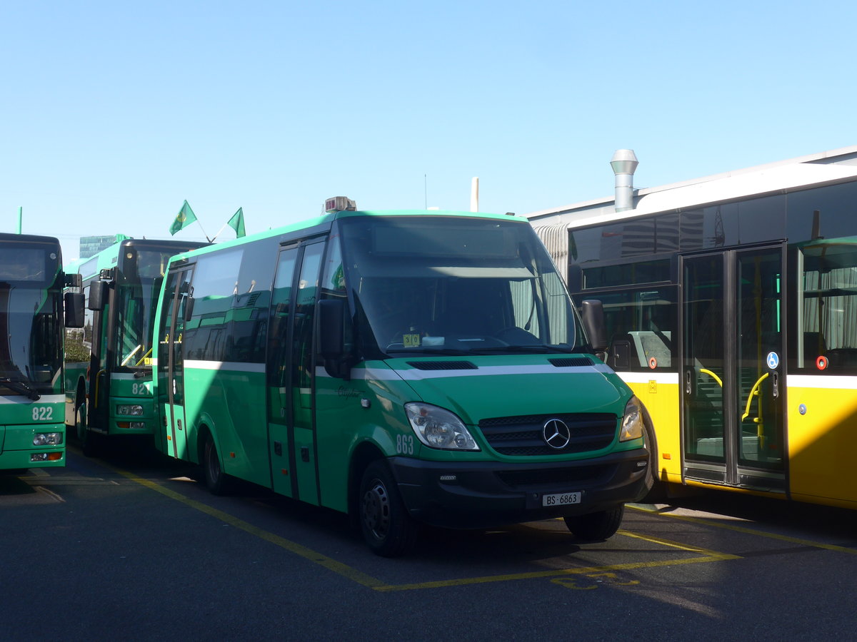 (215'735) - BVB Basel - Nr. 863/BS 6863 - Mercedes/Auwrter am 31. Mrz 2020 in Basel, Garage Rankstrasse