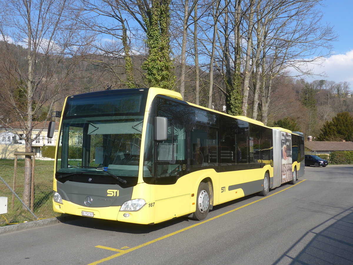 (215'815) - STI Thun - Nr. 167/BE 752'167 - Mercedes am 3. April 2020 bei der Schifflndte Thun