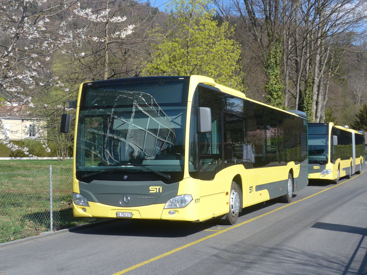 (215'935) - STI Thun - Nr. 177/BE 752'177 - Mercedes am 7. April 2020 bei der Schifflndte Thun