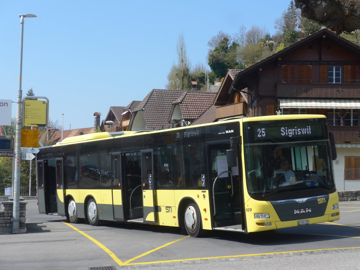 (215'953) - STI Thun - Nr. 189/BE 804'189 - MAN am 8. April 2020 in Gunten, Dorf