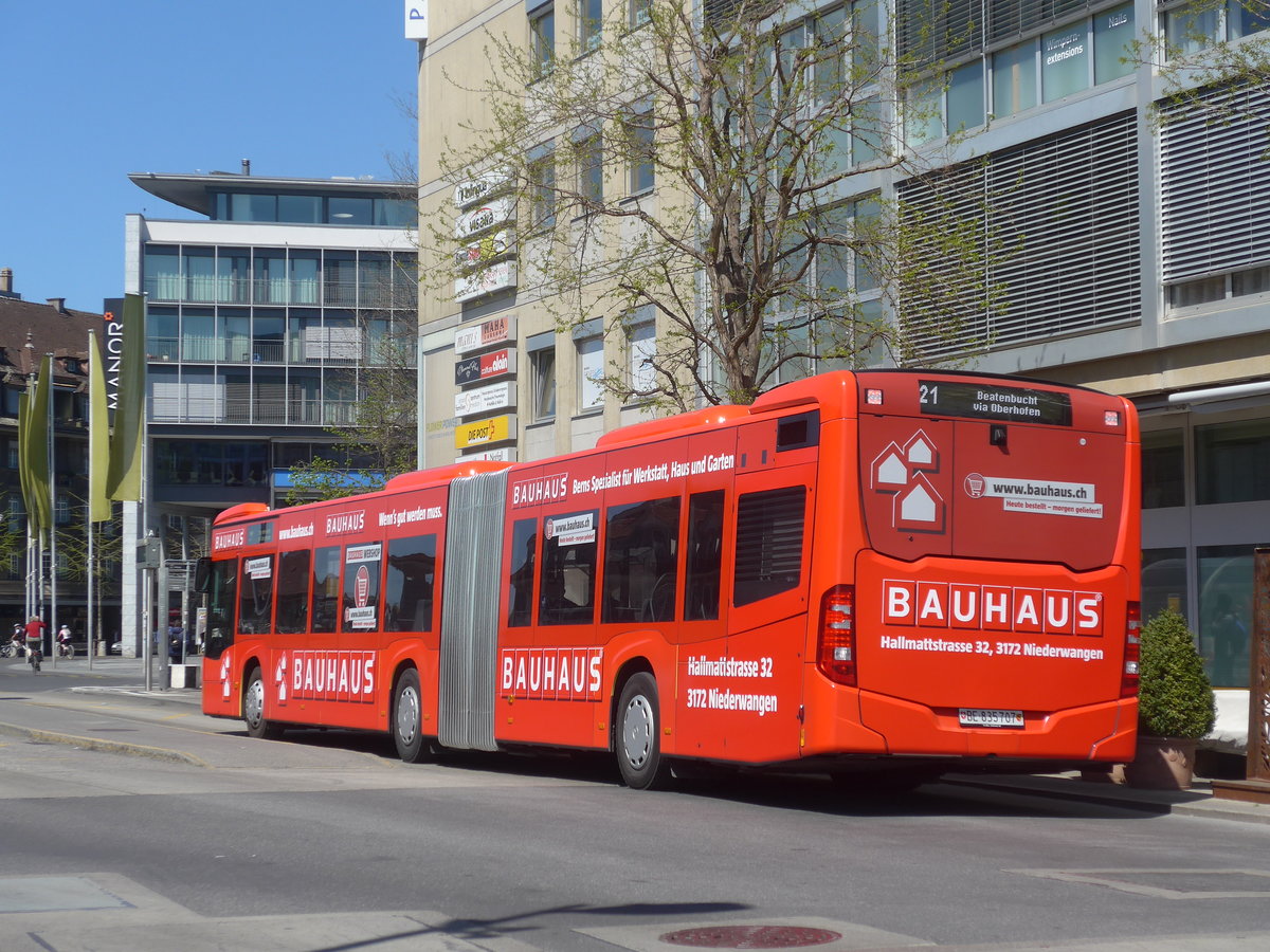 (216'060) - STI Thun - Nr. 707/BE 835'707 - Mercedes am 15. April 2020 beim Bahnhof Thun