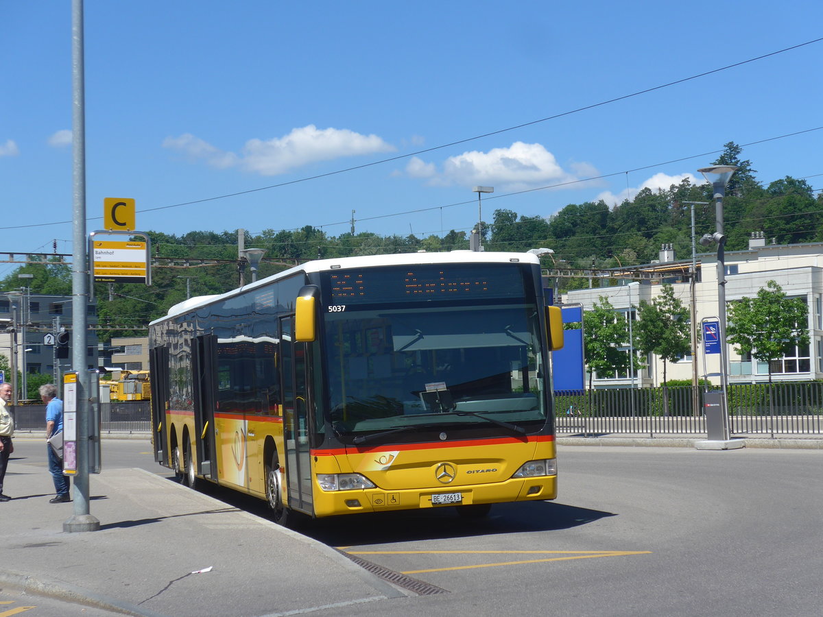 (217'172) - AVA Biel - Nr. 3/BE 26'613 - Mercedes am 21. Mai 2020 beim Bahnhof Lyss