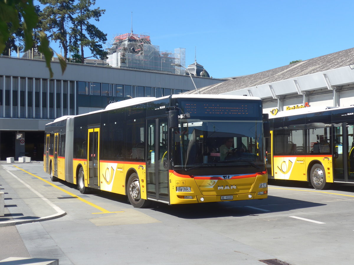 (217'179) - Steiner, Ortschwaben - Nr. 16/BE 93'335 - MAN am 21. Mai 2020 in Bern, Postautostation