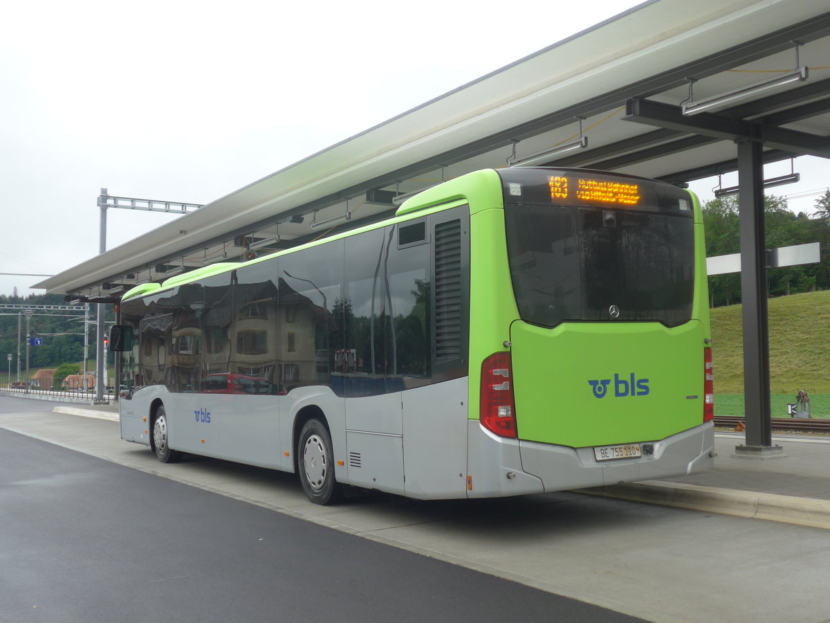 (217'980) - Busland, Burgdorf - Nr. 110/BE 755'110 - Mercedes am 14. Juni 2020 beim Bahnhof Sumiswald-Grnen