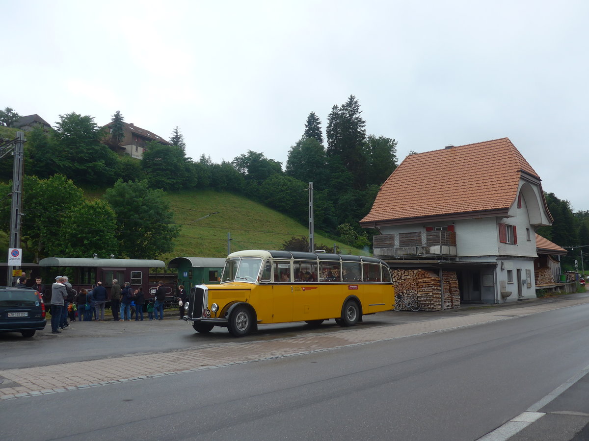 (217'989) - Loosli, Wyssachen - BE 26'794 - Saurer/R&J am 14. Juni 2020 beim Bahnhof Wasen