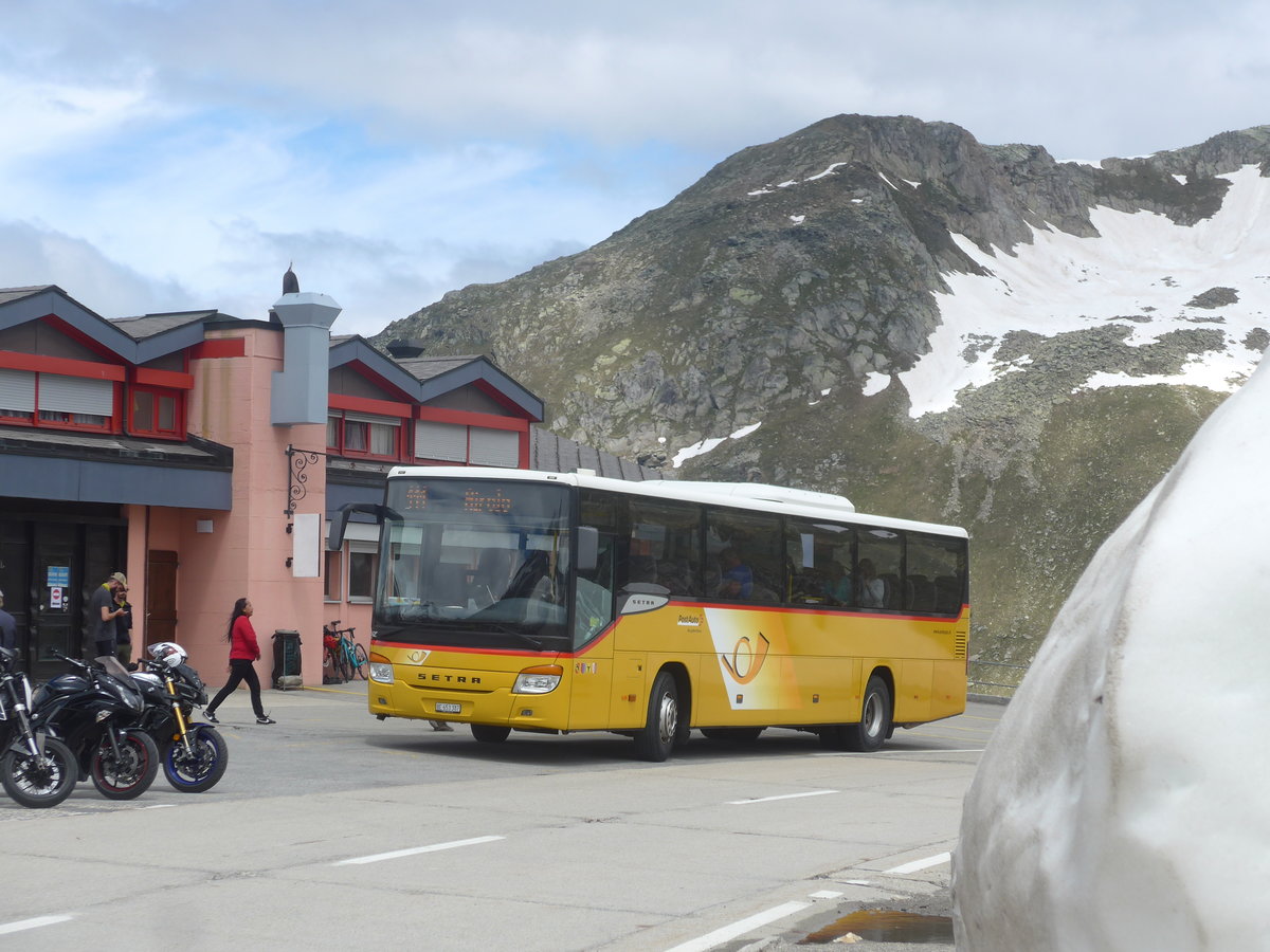 (218'093) - PostAuto Bern - Nr. 70/BE 653'387 - Setra am 21. Juni 2020 in Nufenen, Passhhe